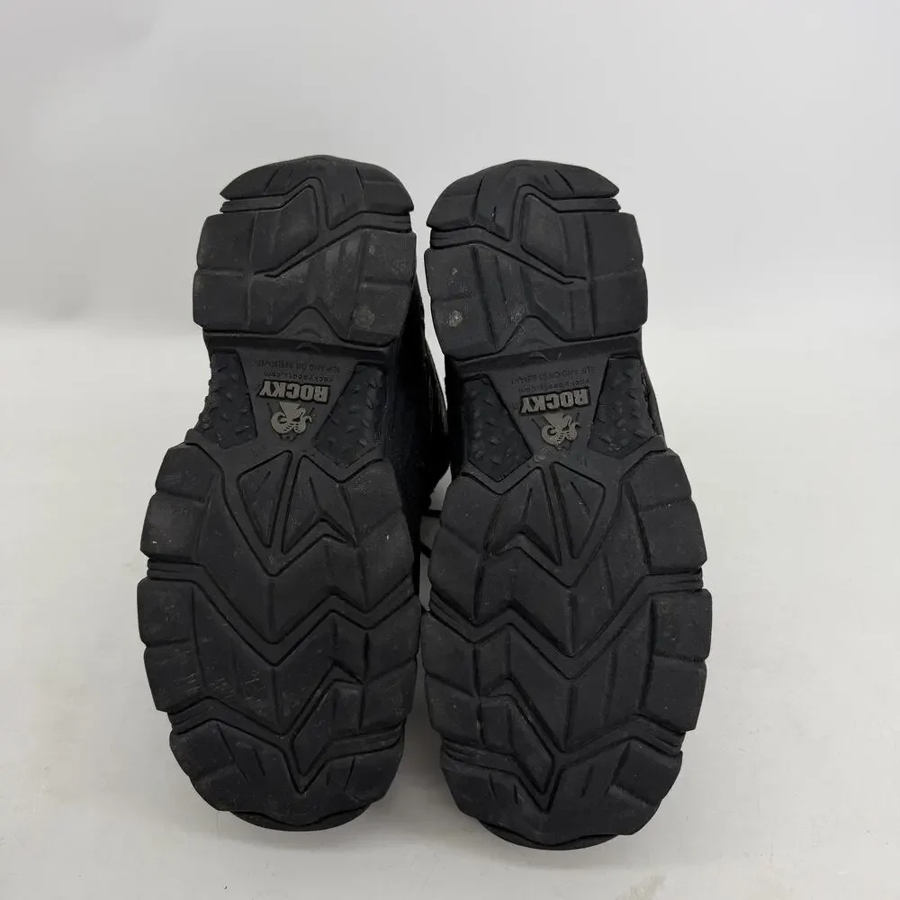 Rocky Extremium Safety Toe Boots Mens Size 8.5 Black Work Slip Resistant Combat